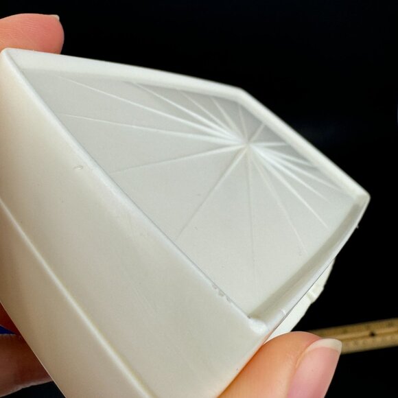 Vtg Lustro Ware Plastic Travel Hinged Bar Soap Container w Starburst White READ - Picture 15 of 15